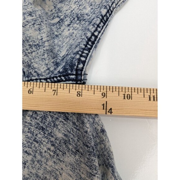 O.S.C. Bobens Trading Co NY Junior Jean Shorts Acid Wash Rhinestones Size 14 - Picture 9 of 11